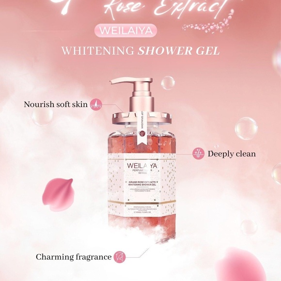 Brand New WEILAIYA Damask Grand Rose Extract Shower Gel 450mL - Picture 11 of 15
